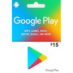 گیفت کارت 15 دلاری گوگل پلی آمریکا