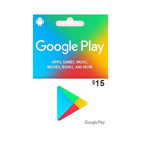 گیفت کارت 15 دلاری گوگل پلی آمریکا