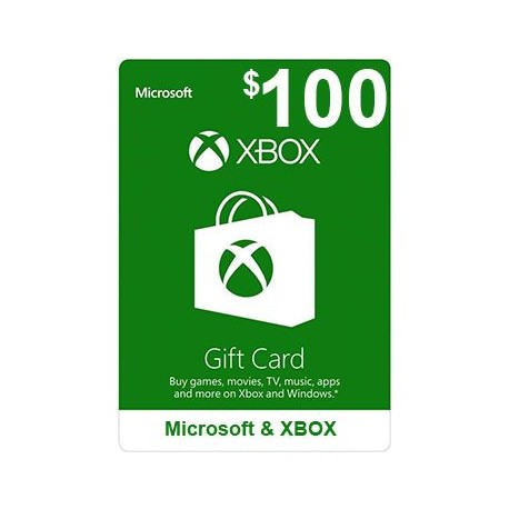 گیفت کارت 100 دلاری ایکس باکس Xbox