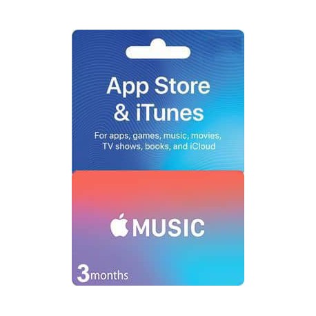 گیفت کارت 3 ماهه اپل موزیک آمریکا