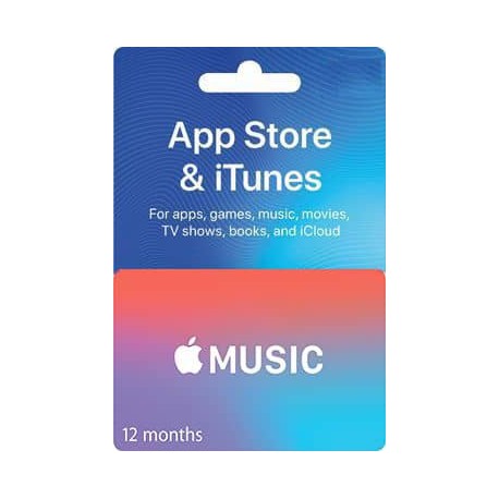 گیفت کارت 12 ماهه اپل موزیک آمریکا